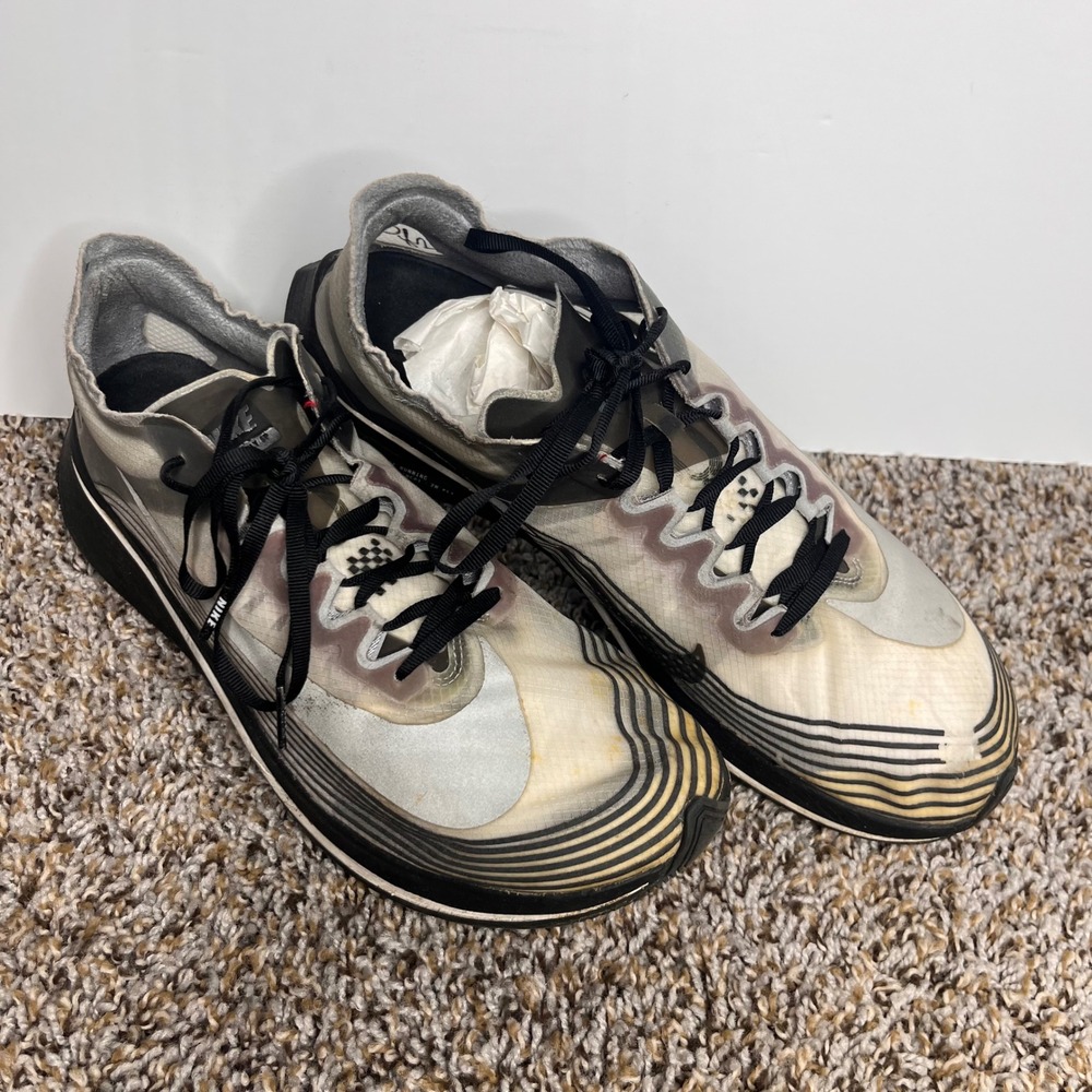 NikeLab Zoom Fly NYC AH5088001 Mens Running Shoes Size 11.5 Black White - Picture 3 of 10